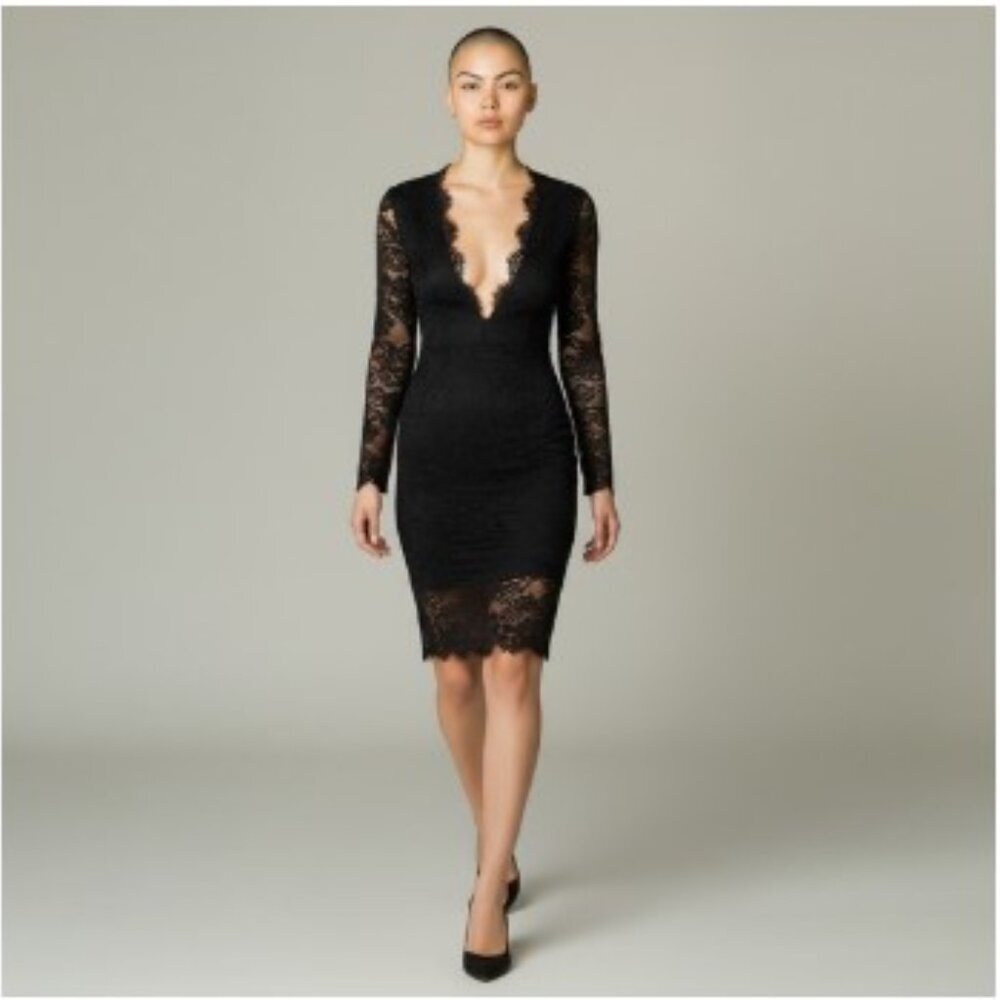 H&M Black Lace Dress - 8